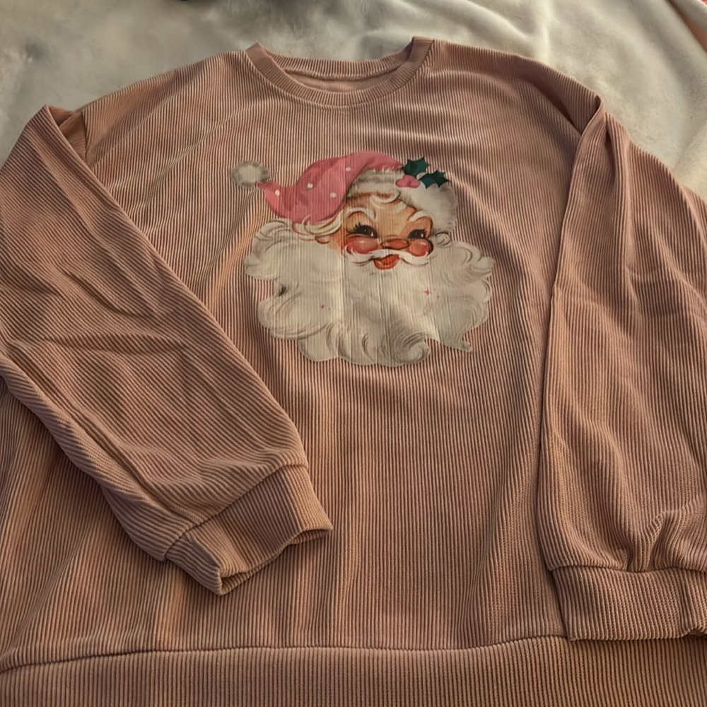 Santa sweatshirt. Never worn. XL